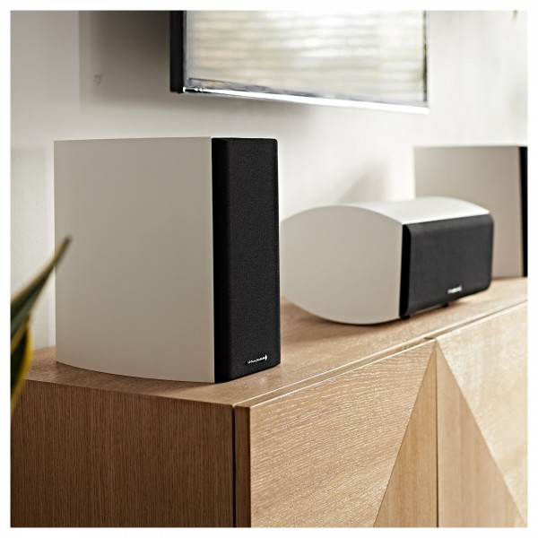 Wharfedale Diamond 9.1 Bookshelf Speakers (Pair), White Lifestyle View