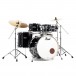 Pearl Export EXX 22'' 6pc Drum Kit, Jet Black