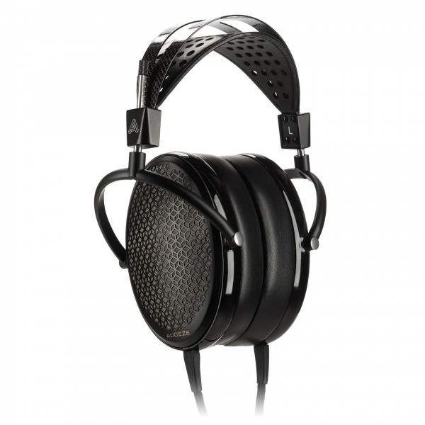 Audeze CRBN Electrostatic Open-Back Headphones, Leather - Angled