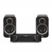 Marantz PM6007 Amp, Black and 3010i Speakers, Black Hi-Fi Package
