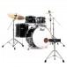 Pearl Export 22'' Am. Fusion Drum Kit m/Free Hocker, Jet Black