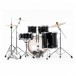 Pearl Export 22'' Am. Fusion Drum Kit w/Free Stool, Jet Black - Rear