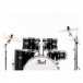 Pearl Export 22'' Am. Fusion Drum Kit w/Free Stool, Jet Black - Rack Toms