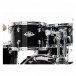 Pearl Export 22'' Am. Fusion Drum Kit w/Free Stool, Jet Black - Mid Tom
