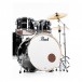 Pearl Export 22'' Am. Fusion Drum Kit w/Free Stool, Jet Black - Bass Drum