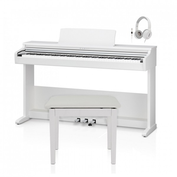 Kawai KDP75 Digital Piano Package, Satin White