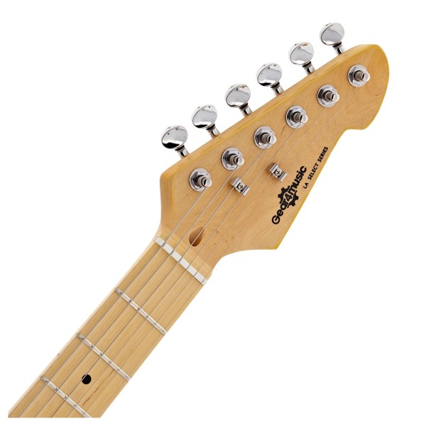 LA Select Electric Guitar by Gear4music, Poppy Red