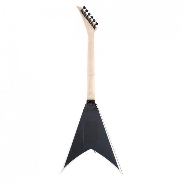Jackson JS32 King V, Black w/ White Bevels - Back