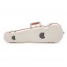 BAM Graffiti Hightech Contoured Violin Case, White & Orange