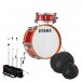 Tama Club Jam Mini Gig Pack w/Hardware and Bags, Candy Apple Mist