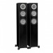 Monitor Audio Silver 200 Floorstanding Speakers (Pair), Black Front View