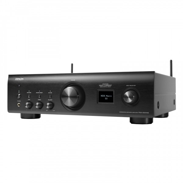 Denon PMA-900HNE Integrated Network Amplifier, Black - Angled