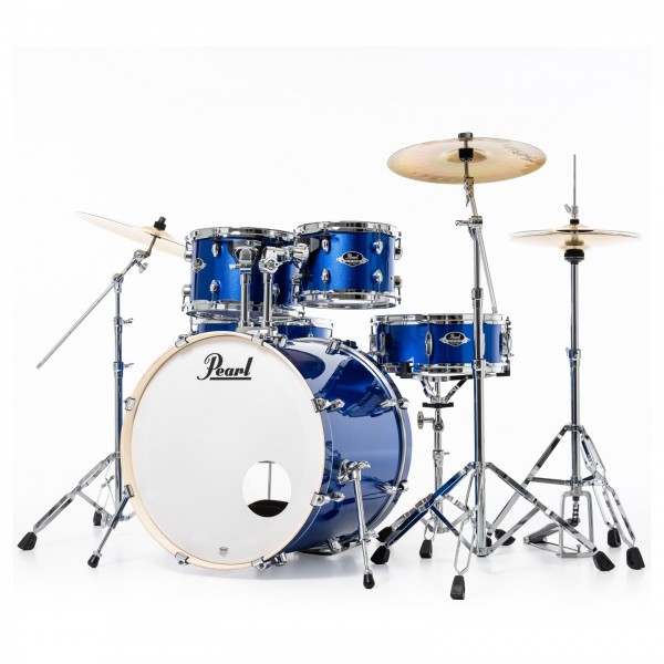 Pearl Export EXX 22" Am Fusion Drum Kit, High Voltage Blue - Angle 2