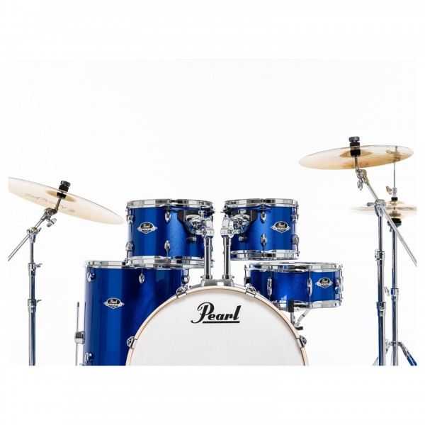 Pearl Export EXX 22" Am Fusion Drum Kit, High Voltage Blue - Rack Toms