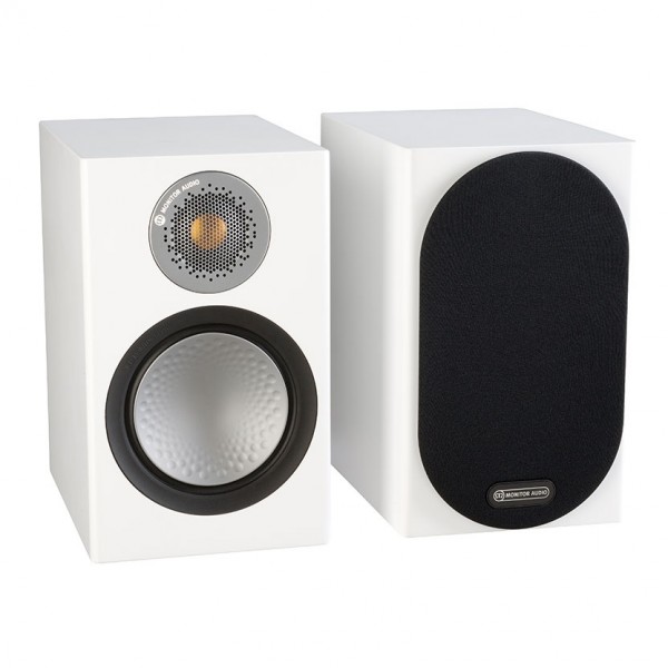 Monitor Audio Silver 50 Satin White Bookshelf Speakers (Pair)