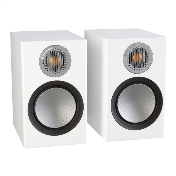 Monitor Audio Silver 50 Satin White Bookshelf Speakers (Pair)