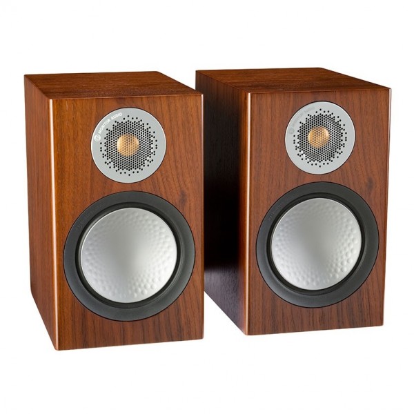 Monitor Audio Silver 50 Walnut Bookshelf Speakers (Pair)