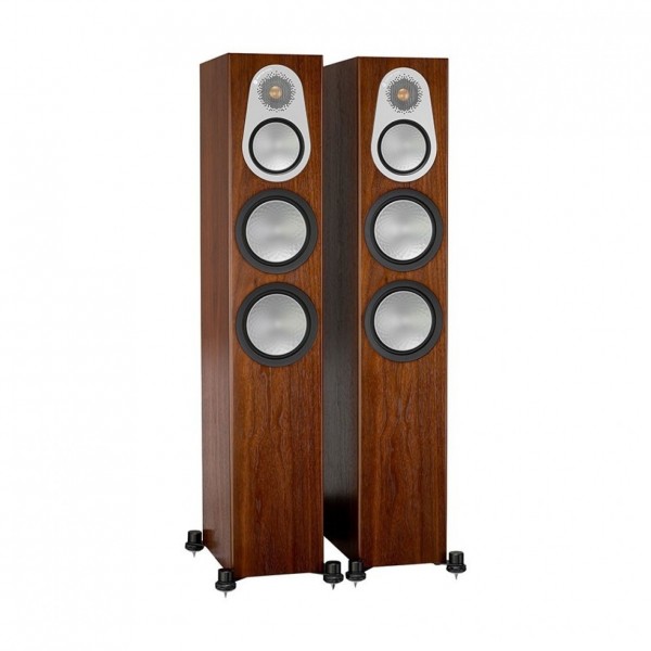 Audio Monitor Silver 300 6G（第6世代） Monitor Audio Silver 300 6G Floorstanding Speaker (Pair), Walnut