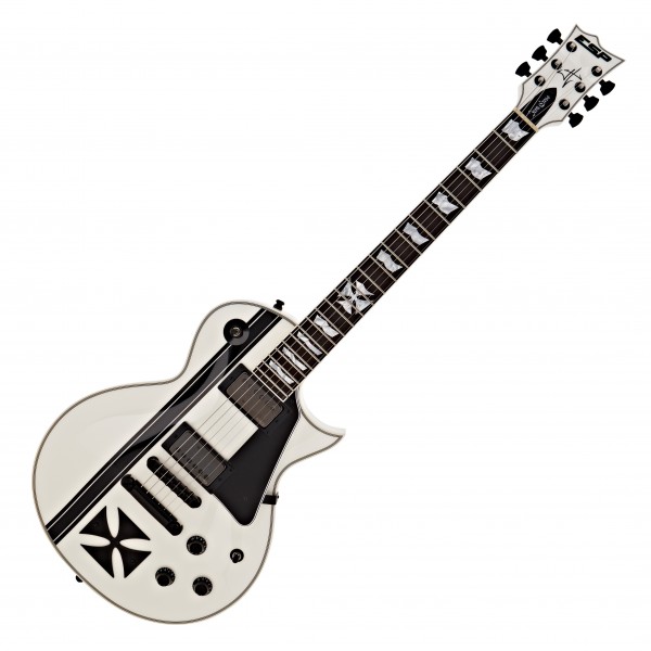 ESP James Hetfield Iron Cross Snow White Ex Demo at Gear4music