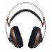 Meze 109 Pro Open Back Headphones, Walnut and Gold Front View 2