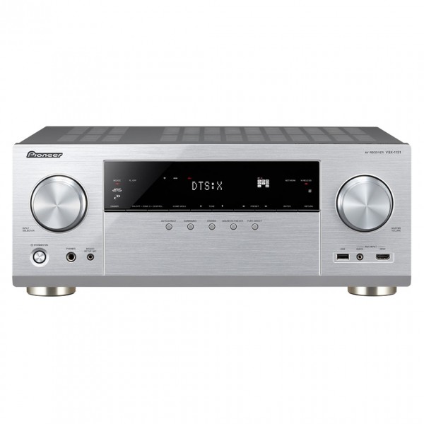Pioneer VSX-1131 Silver 7.2 Channel Network AV Receiver w/ Bluetooth & Wi-Fi