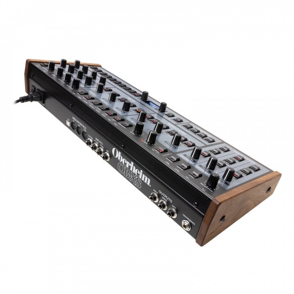 Oberheim OB-X8 Analog Synthesizer, Desktop, Back, Angle