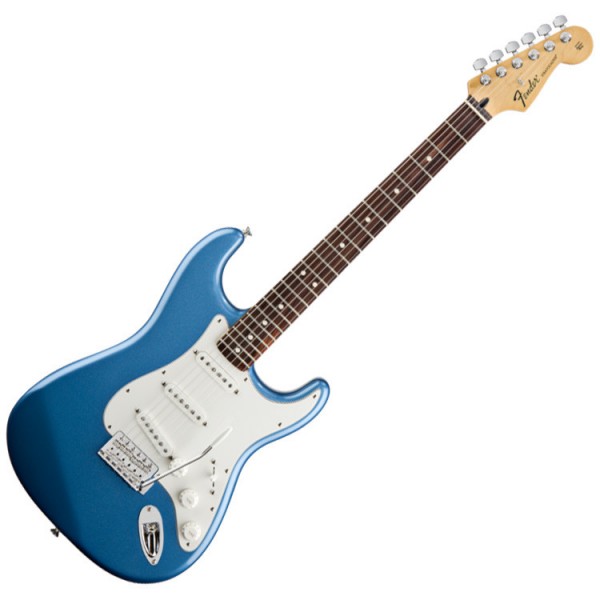 Fender Standard Stratocaster Electric Guitar, RW, Lake Placid Blue