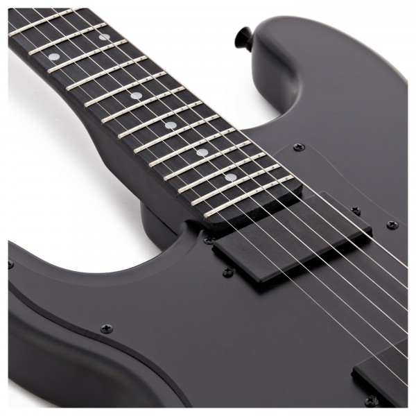 LA Select Modern Left Handed Guitar by Gear4music, Blackout at Gear4music