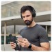 Cleer Alpha Noise Cancelling Bluetooth Over Ear Headphones, Black - Lifestyle
