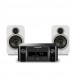 Marantz Melody X M-CR612, Black & 3020i Speakers, White HiFi Package
