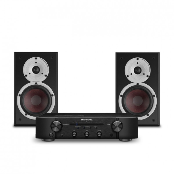 Marantz PM6007 Amp, Black & SPEKTOR 2 Speakers, Black Hi-Fi Package