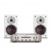 Marantz PM6007 Amp, Silver & SPEKTOR 2 Speakers, White Hi-Fi Package