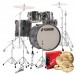 Sonor AQ2 22'' 5pc Pro Drum Kit w/Cymbals, Titanium Quartz