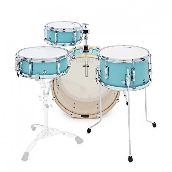 Yamaha Stage Custom Hip 20" 4pc Shell Pack, Matte Surf Green - Back