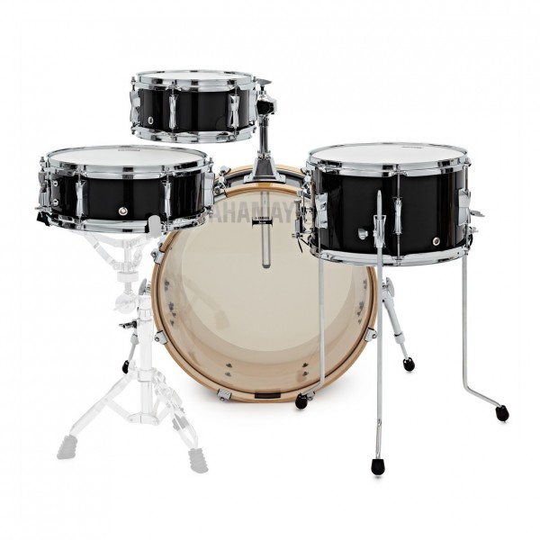 Yamaha Stage Custom Hip 20" 4pc Shell Pack, Raven Black - Back