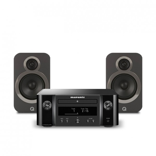 Marantz Melody X M-CR612, Black & 3020i Speakers, Grey Hi-Fi Package