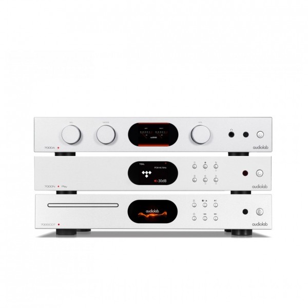 Audiolab 7000 Series Hi-Fi Bundle, Silver
