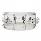 DW Design Series 14" x 6" Seamless Acrylic Snare Drum, Clear