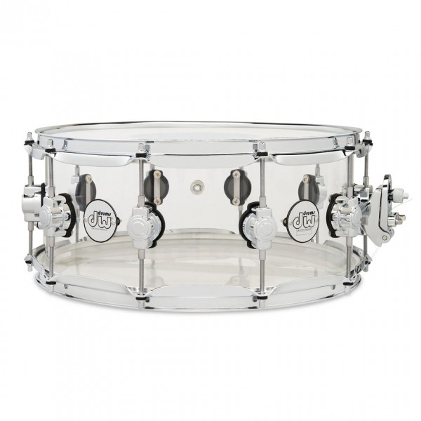 DW Design Series 14" x 6" Seamless Acrylic Snare Drum, Clear