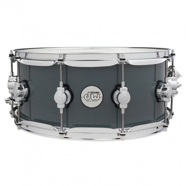 DW Design Series, 14" x 6" Snare Drum, Gloss Lacquer Grey Gloss