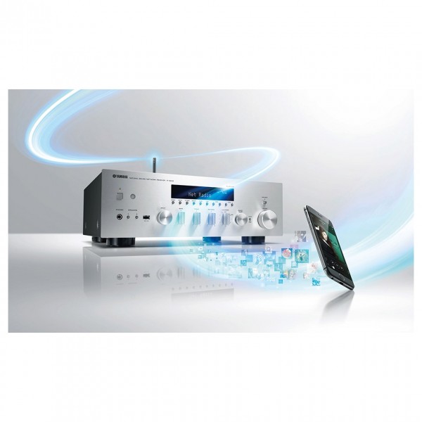 Yamaha R-N602 Stereo Hi-Fi Receiver, Silver at AV.com