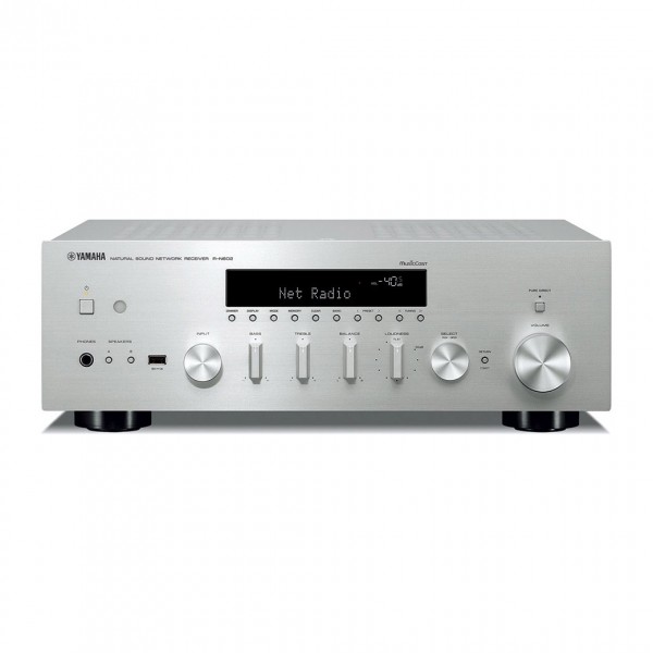 Yamaha R-N602 Silver Stereo Hi-Fi Receiver w/ MusicCast