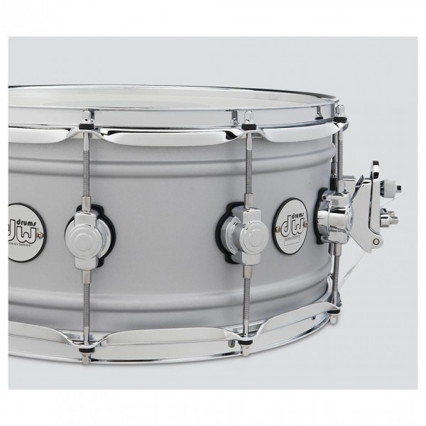 DW Design Series 14" x 6.5" Snare Drum, Aluminium Shell - Throw off