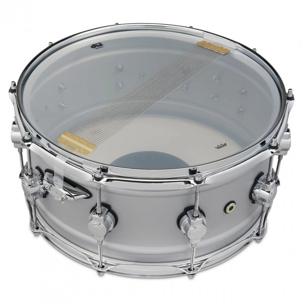DW Design Series 14" x 6.5" Snare Drum, Aluminium Shell - Snare Side