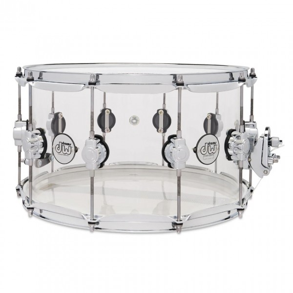 DW Design Series 14" x 8" Seamless Acrylic Snare Drum, Clear