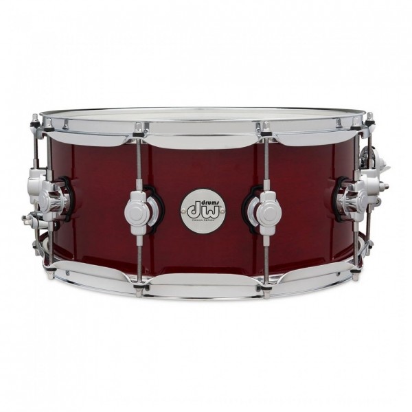 DW Design Series 14" x 6" Snare Drum, Cherry Stain