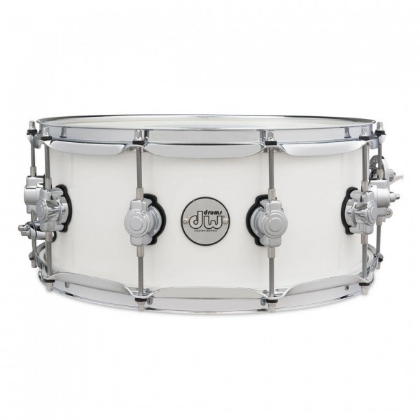 DW Design Series 14" x 6" Snare Drum, White Gloss