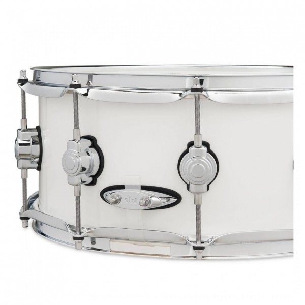 DW Design Series 14" x 6" Snare Drum, White Gloss - Strainer