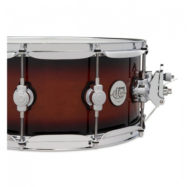 DW Design Series 14" x 6" Snare Drum, Tobacco Burst - Throw Off
