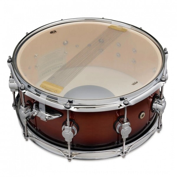 DW Design Series 14" x 6" Snare Drum, Tobacco Burst - Snare Side